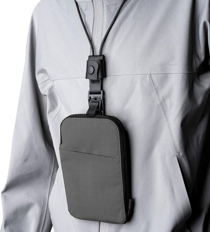 Travel Wallet - RFID Passport Holder, Self Locking Zipper Wear & Tear-Resistant Material, 3 Passport Pockets and 5 Card Slots - HUB Accessories-Grey