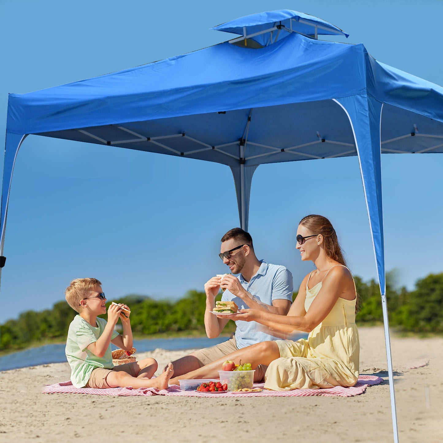 Arcadia Furniture 3M x 3M Outdoor Folding Tent - Navy