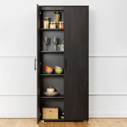 STOCKHOLM STORAGE CUPBOARD CLASSIC - NORDIC ASH - SQUARE BLACK