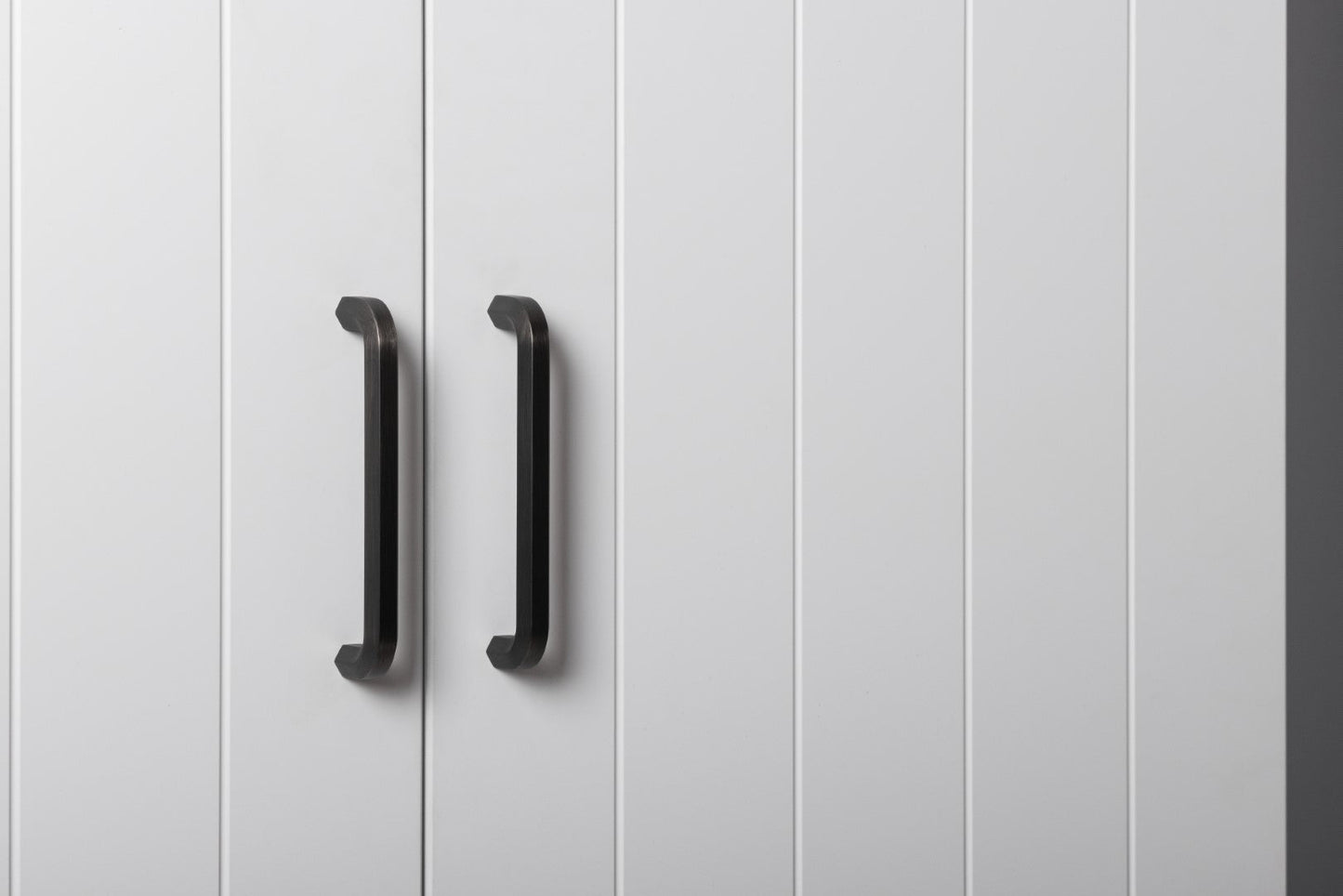 STOCKHOLM UNIVERSAL STORAGE CUPBOARD - VJ PANEL - HEX BLACK HANDLE