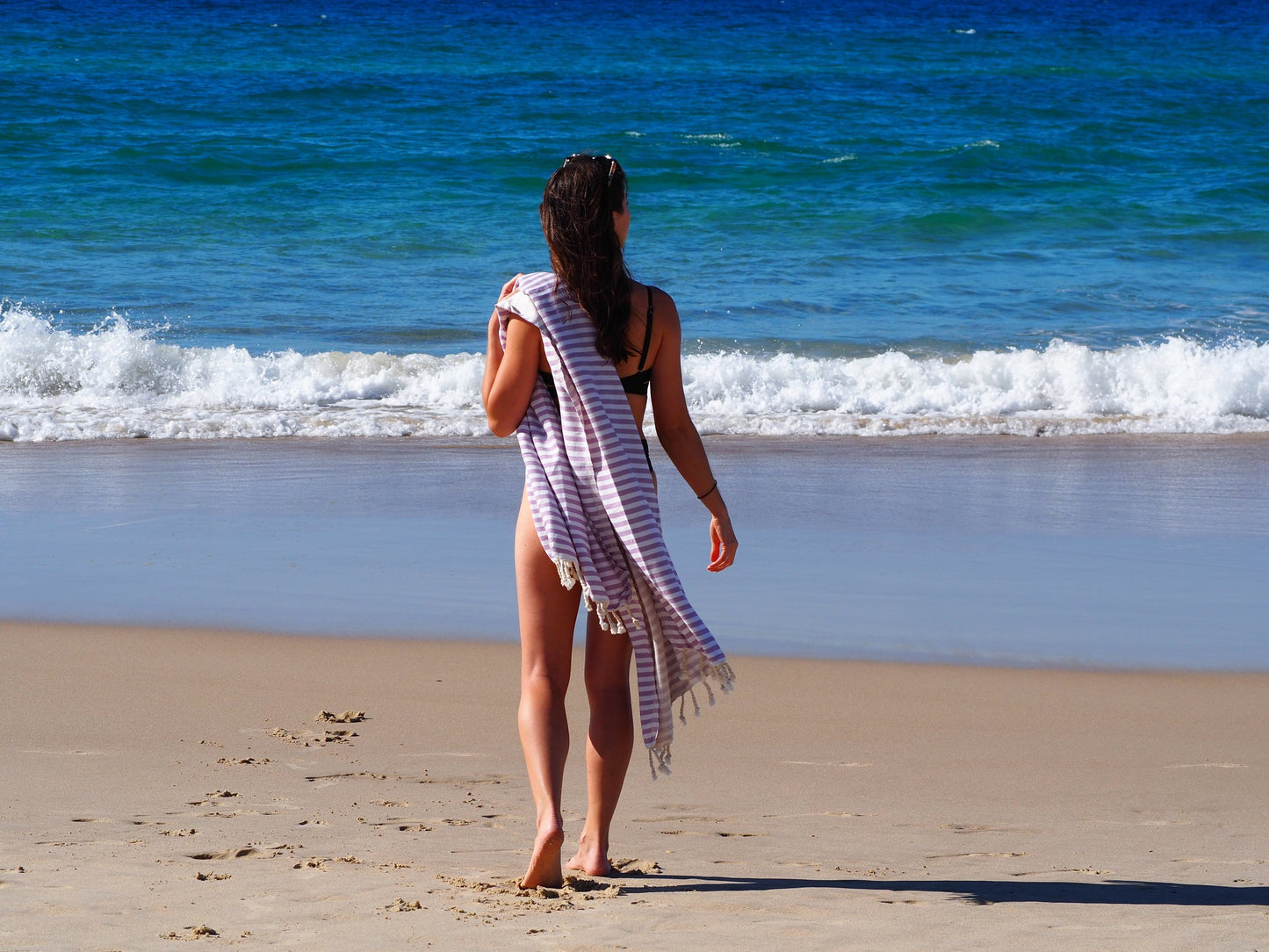 PORTSEA TURKISH COTTON TOWEL - LILAC