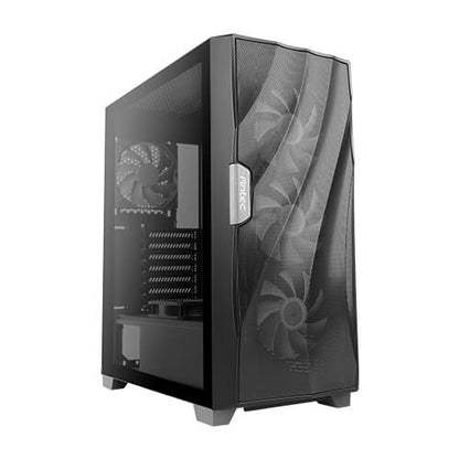 ANTEC DF700 FLUX Wave Mesh Front, High Airflow, Tempered Glass with 3x ARGB Fan Front, 1x Rear, 1x PSU Shell (Reverse Fan blade) ATX Gaming Case