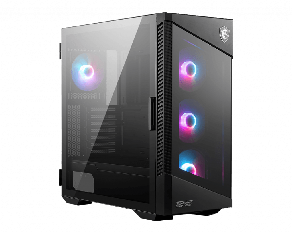 MSI MPG VELOX 100R Mid-Tower Case, Support For E-ATX / ATX / M-ATX / ITX, 2x 2.5\', 2x 3.5\', 7x Expansion Slots, 2x USB 3.2, 1x USB-C, 1x Audio 1x Mic