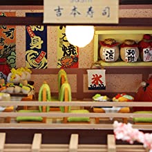 Dollhouse Miniature with Furniture Kit Plus Dust Proof and Music Movement - Asia (1:24 Scale Creative Room Idea)