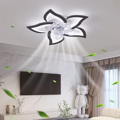 Low Ceiling Light Fan, Low Profile, 6 Wind Speed, 3 Colors (69 cm)