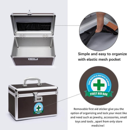 Portable Combination Medicine Box (Coffee/Small)