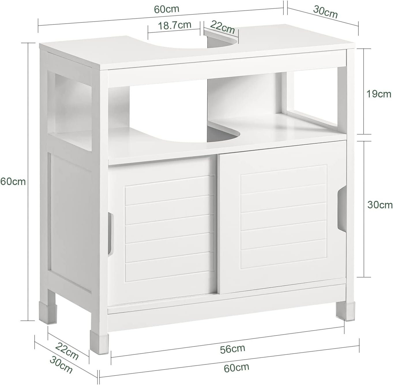 Vanity Unit Bathroom Furniture, White