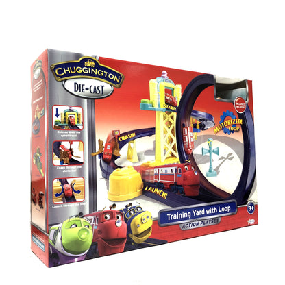 Chuggington Train Motorised Training Yard Loop Ready to Play Set with Diecast Wilson