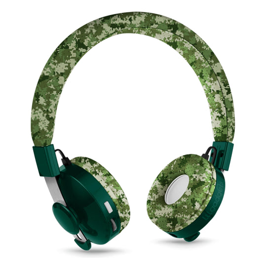 LilGadgets Untangled Pro Premium Children's Wireless Headphones Green Digital Camo