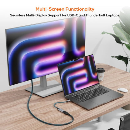 mbeat Tough Link 8K USB-C to HDMI Adapter - Space Grey