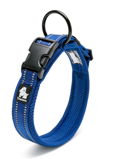 Heavy Duty Reflective Collar Royal Blue XS