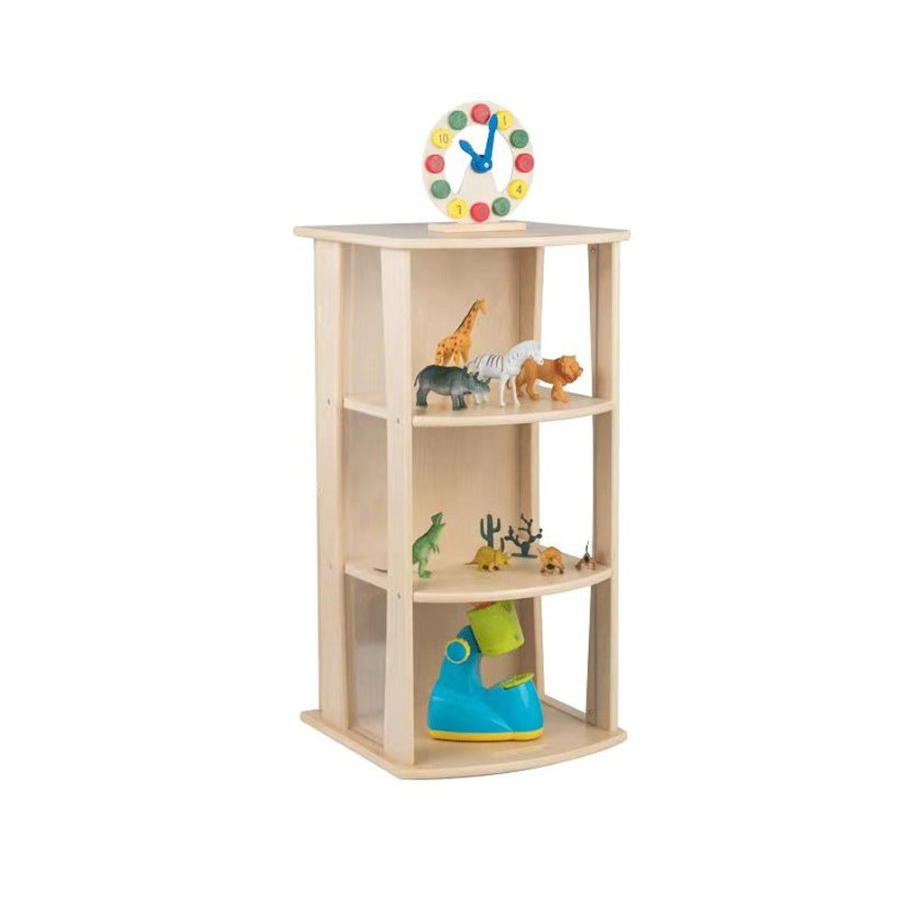 Jooyes Wooden and Acrylic See Through Storage Cabinet Display Unit