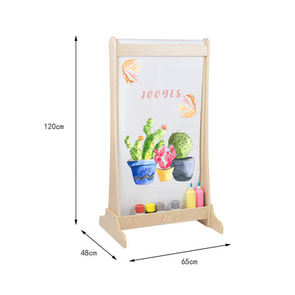 Jooyes Kids Acrylic Art Easel Painting Drawing Board