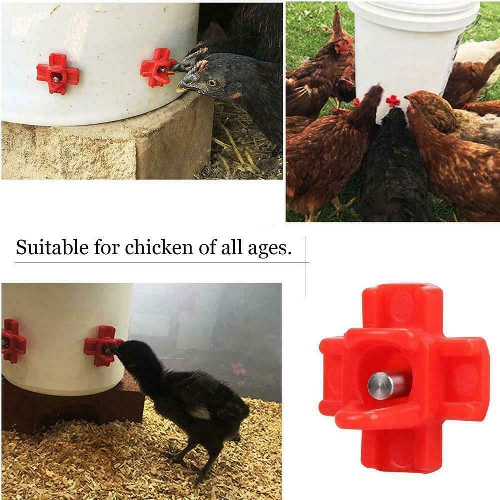 Cheeky Chooka Horizontal Poultry Water Nipple 5Pk