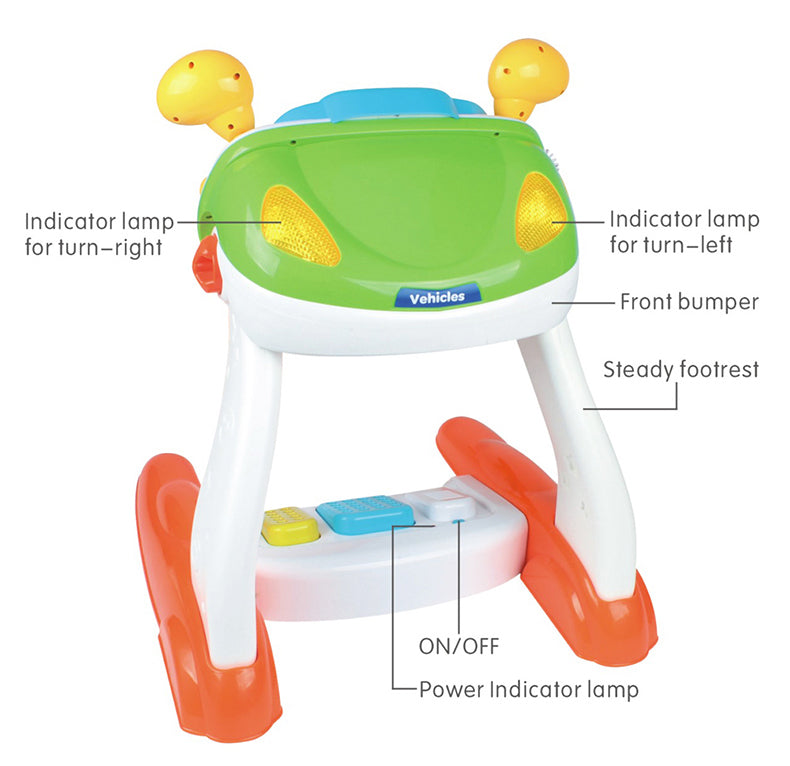 Baby Sensory Play Interactive Driving  Simulation with Music and Light