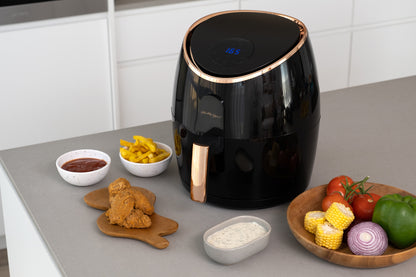 7.1L Digital Air Fryer Kitchen Appliances (Black/Rose Gold)