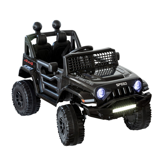 Jeep Inspired Design Ride-on Electric Car (Black) with Remote Control