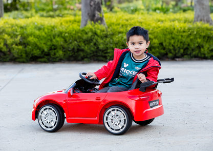 Mercedes-inspired Design Ride-on (Red) Electric Car with Parental Remote Control