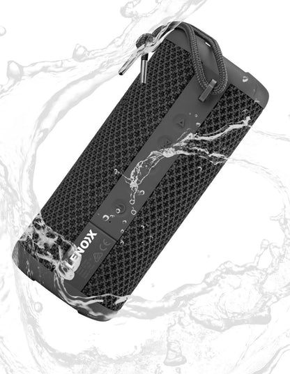 IPX7 Waterproof & Portable Bluetooth Speaker (Black) 10W, 360 Audio