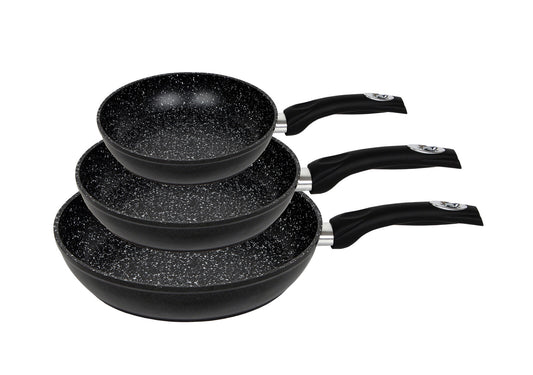 3-Piece Forged Frypan Set with Non-stick Coating