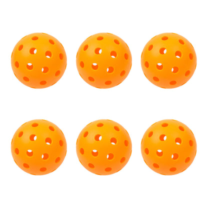 Precision Aerodynamic 40cm Hole Design Pickleball Ball - 6 pack