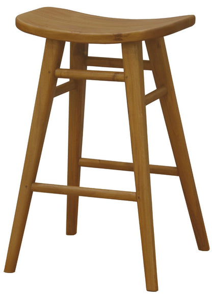 Aria Oval Solid Timber Counter Stool (Caramel)