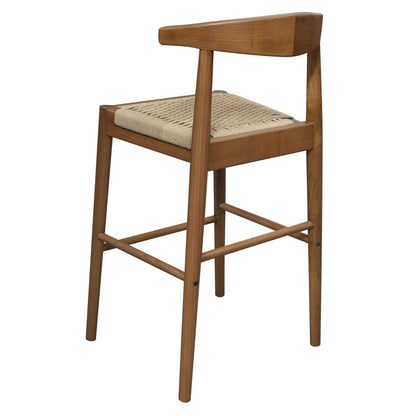 Arden Solid Oak Loom Kitchen Counter Stool (Almond)