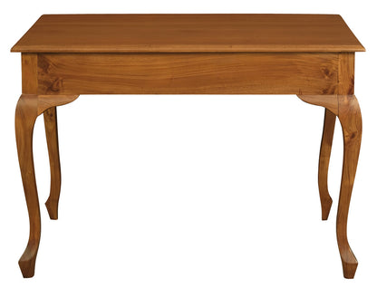 Queen Anne 2 Drawer Desk (Light Pecan)