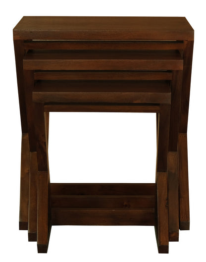 Manhattan Nest of Tables - Set of 3 (Mahogany)