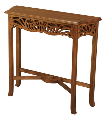 Sierra Carved Sofa Table (Light Pecan)