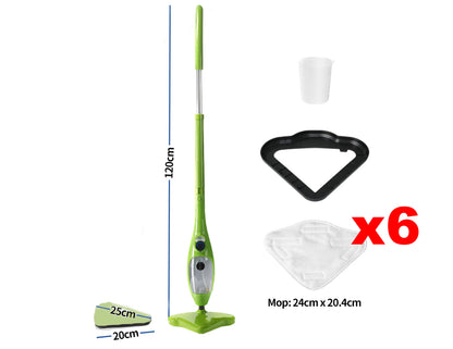 Steam Mop Handheld Carpet Cleaner High Pressure Steamer Floor Cleaning 1300W