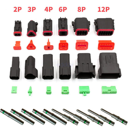 BLACK??1700X Deutsch DT Connector Kit Genuine Deutsch Crimp Tool Auto Marine