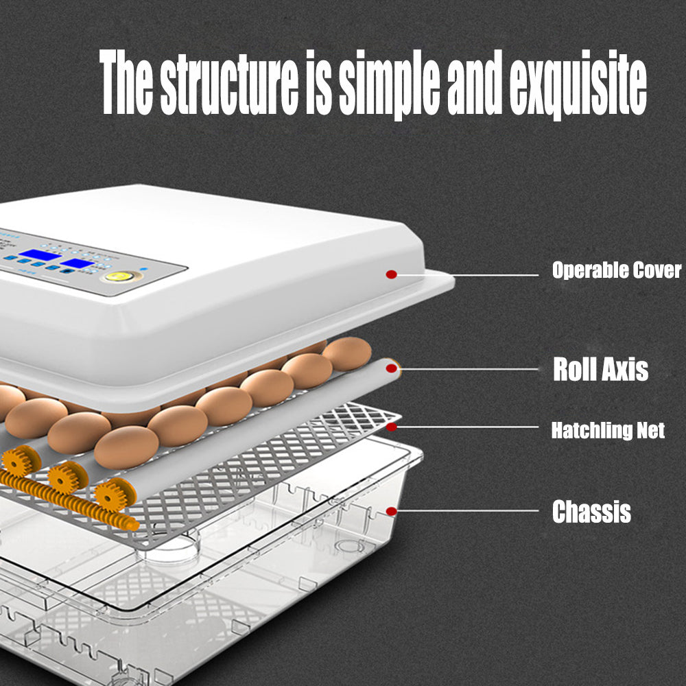 16 Egg Incubator Fully Automatic Digital Thermostat Chicken Eggs Poultry