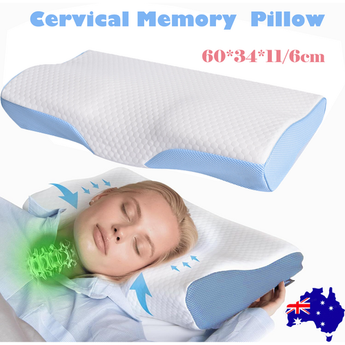 Derila Cervical Memory Foam Contour Pillow | Neck, Back Support, Anti Snore