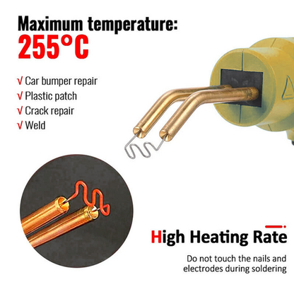 Cordless Plastic Welder Hot Stapler Bumper Repair Welding Machine +400 Staples