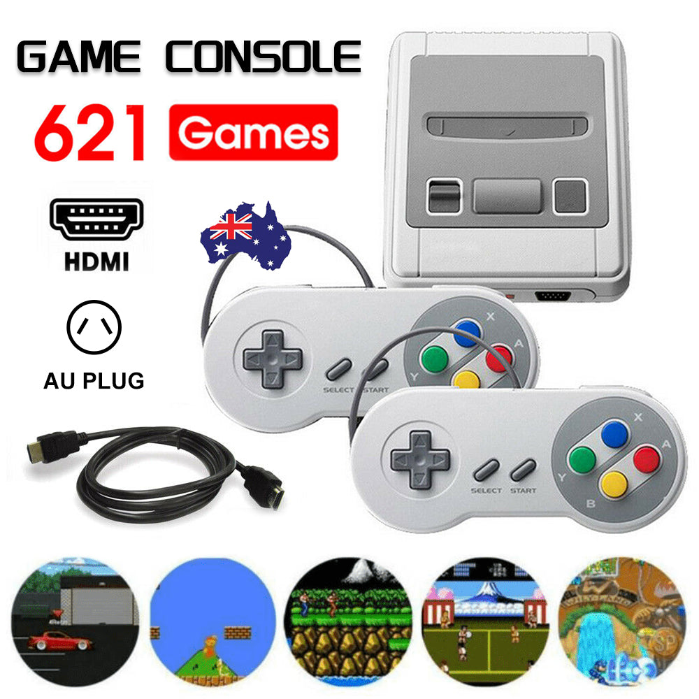 621-IN-1 Retro Classic Mini Handheld Game Console TV HDMI 2 Controller Gamepad