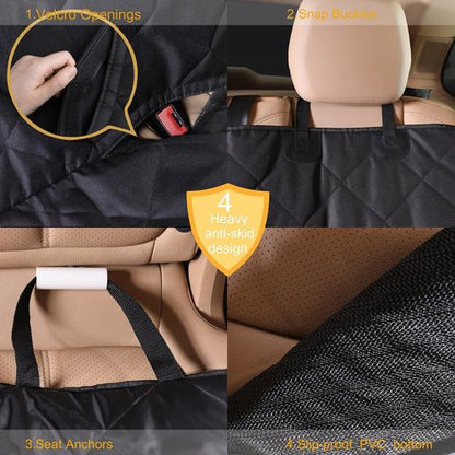 Premium Pet Car Seat Cover Hammock NonSlip Protector Mat Waterproof Cat Dog Back