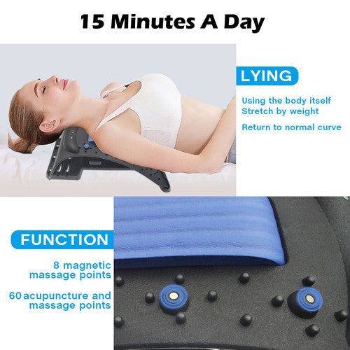 Neck Stretcher Neck Support Posture Corrector Massager Lumber Spine Pain Relieve