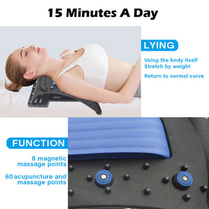 Neck Stretcher Neck Support Posture Corrector Massager Lumber Spine Pain Relieve