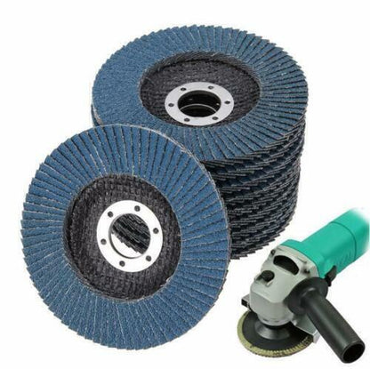 20PCS 5" 125MM Angle Grinder Flap Sanding Disc 100 Grit Grinding Wheel