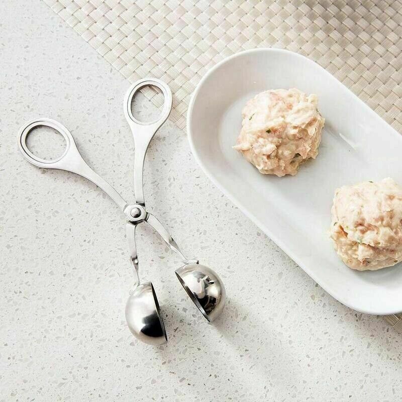 L Meatball Maker Spoon Kitchen Stick Utensil Baller Meat Stainless Steel AU