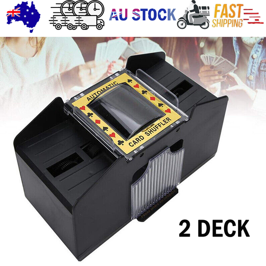 Automatic Card Shuffler Poker Cards Shuffling Machine Casino Playing Game 2 DECK