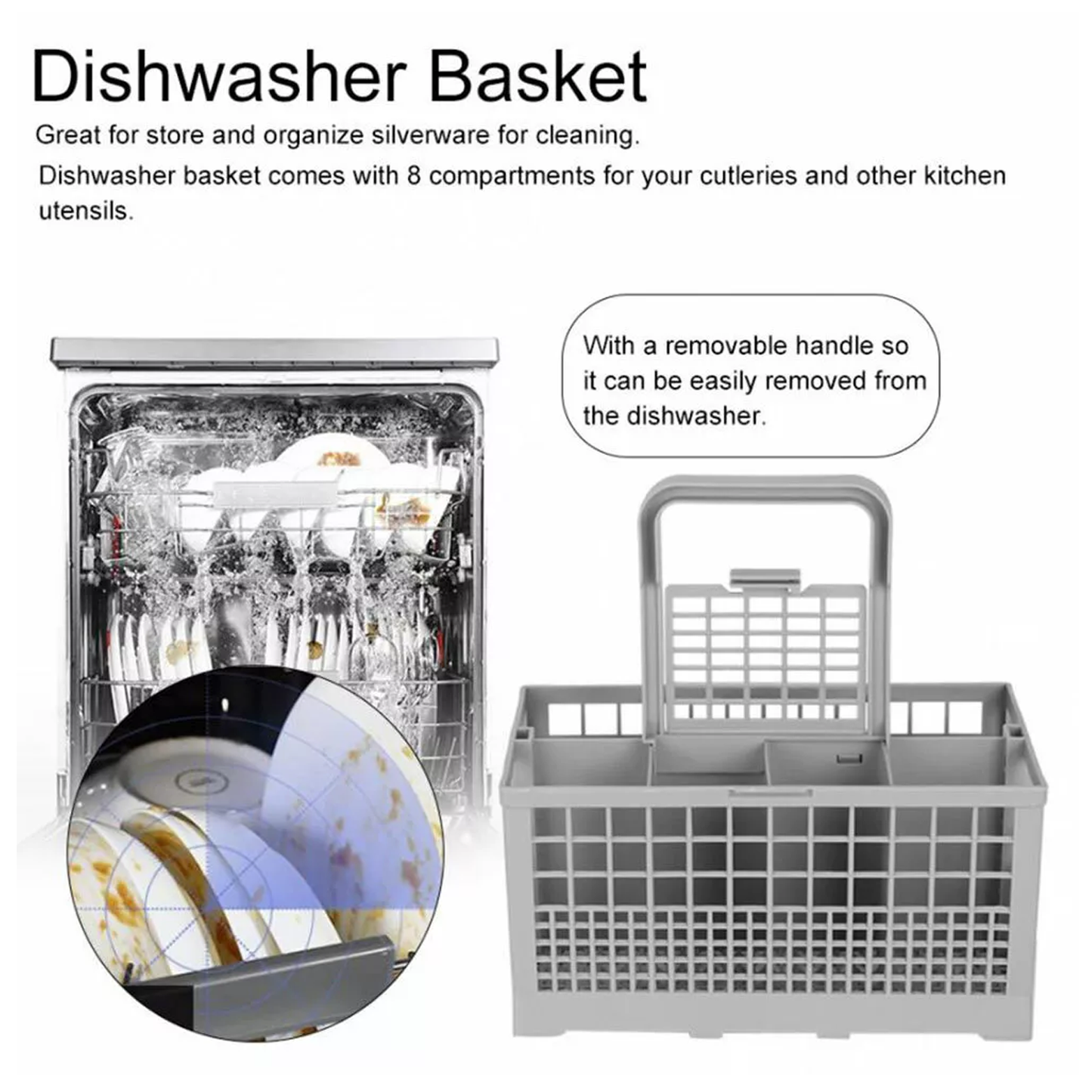 Dishlex dishwasher replacement cutlery basket Best reinforced base 240*140*120mm