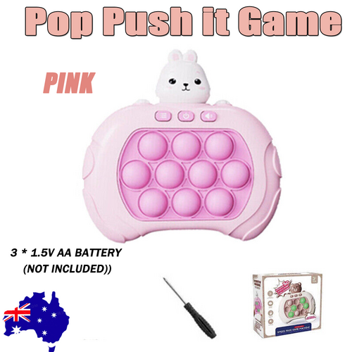 3 Types Pop Push it Game Controller Sensory Fidget Toy Electronic Whack Mole pink