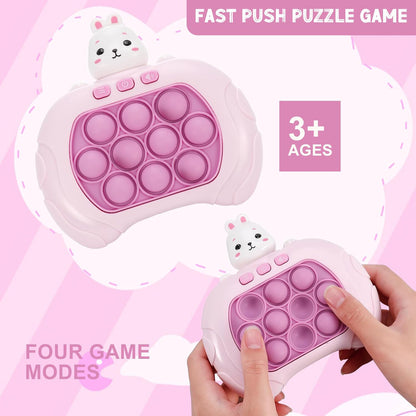 3 Types Pop Push it Game Controller Sensory Fidget Toy Electronic Whack Mole pink