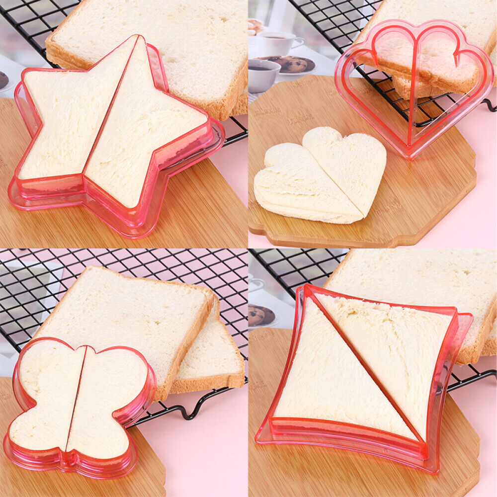 16 PCS Sandwich Cutter Kids DIY Toast Mold Bread Food Moulds Xmas Gift