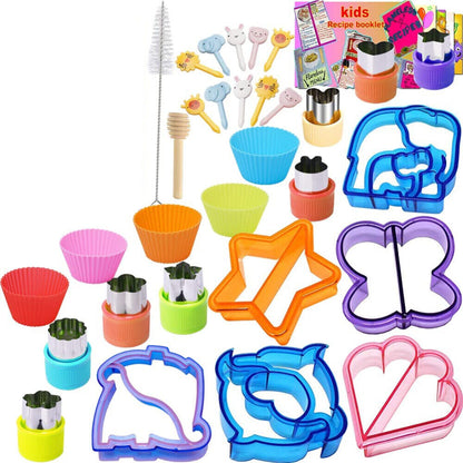 31 PCS Sandwich Cutter Kids DIY Toast Mold Bread Food Moulds Xmas Gift