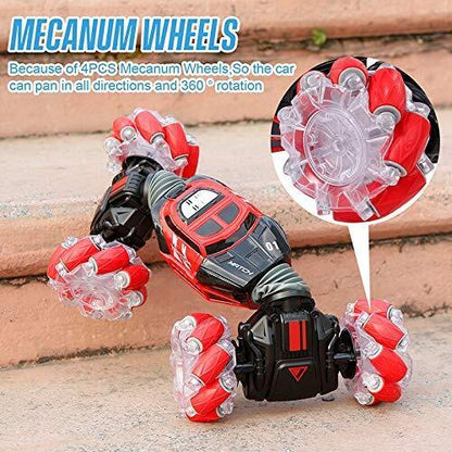 4WD Stunt Car RC Hand Gesture Sensing Off Roader Remote Control Off-Road Gifts Red