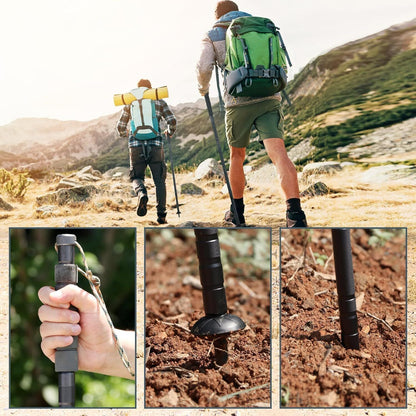 Multifunctional Hiking Trekking Poles Lightweight Collapsible Walking Stick AU