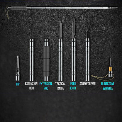 Multifunctional Hiking Trekking Poles Lightweight Collapsible Walking Stick AU